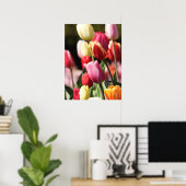 Poster Jardin coloré des tulipes (Bureau à domicile)