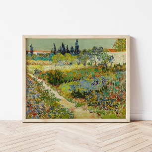 Poster Jardin d'Arles Vincent Van Gogh