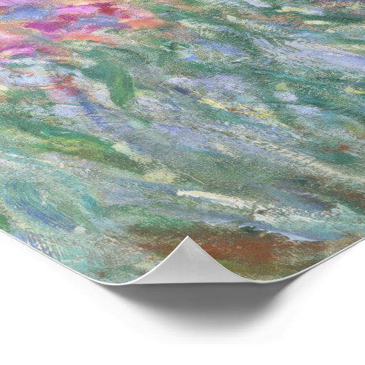 Poster Jardin d'artiste à Giverny 1900 Claude Monet Célèb (Coin)