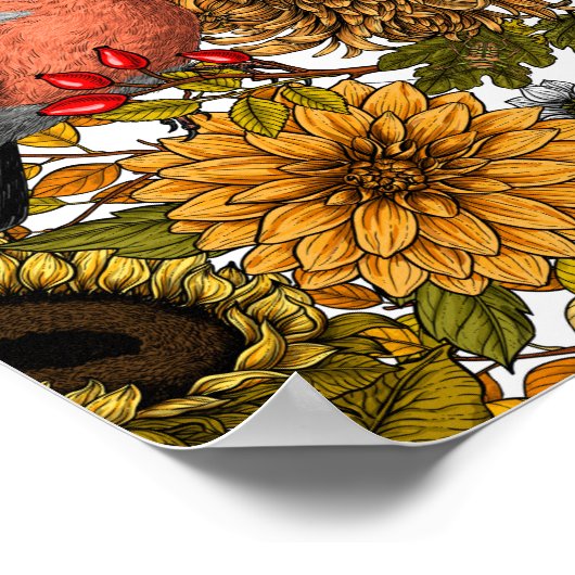 Poster Jardin d'automne 1 (Coin)