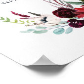 Poster Jardin d'automne | Mariage de bienvenue de Bourgog (Coin)