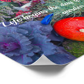 Poster Jardin d'automne rustique coloré (Coin)