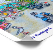 Poster Jardin de BJ, Roatan, Honduras (Coin)