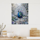 Poster Jardin de cristal Prism Peacock (Cuisine)