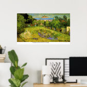 Poster Jardin de Daubigny par Vincent van Gogh (Bureau à domicile)