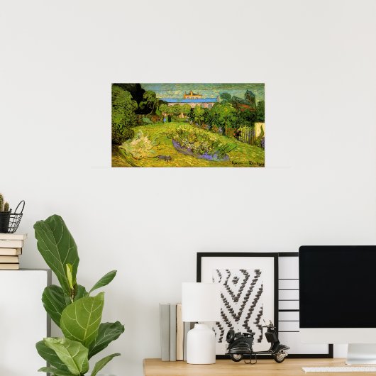 Poster Jardin de Daubigny par Vincent van Gogh, Le Jardin (Bureau à domicile)