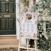 Poster Jardin de fées Premier anniversaire Jalon Calendri