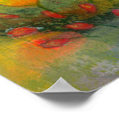 Poster Jardin de fleurs abstrait 2 Peinture florale botan (Coin)
