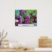 Poster jardin de fleurs de lilas en fleurs (Cuisine)