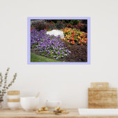 Poster Jardin de fleurs élégant (Cuisine)