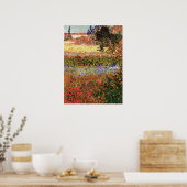 Poster Jardin de fleurs par Vincent van Gogh (Cuisine)