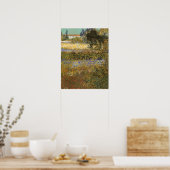 Poster Jardin de fleurs par Vincent van Gogh (Cuisine)