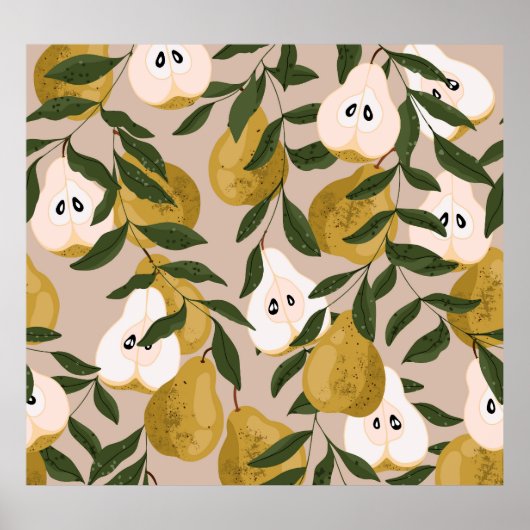 Poster Jardin de fleurs : Petites fleurs mignonnes (Devant)