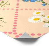 Poster Jardin de fleurs sauvages Harlequin (Coin)