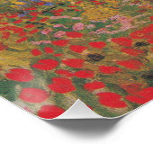 Poster Jardin de fleurs - Vincent van Gogh (Coin)