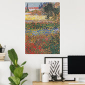 Poster Jardin de fleurs - Vincent van Gogh (Bureau à domicile)