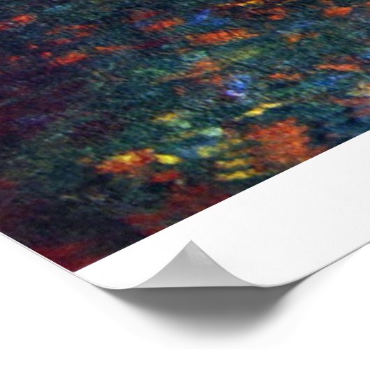 Poster Jardin de Giverny par Claude Monet (Coin)