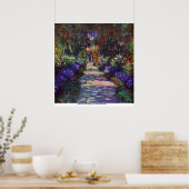 Poster Jardin de Giverny par Claude Monet (Cuisine)