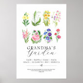 Poster Jardin de grand-mère Fleurs de mois de naissance S (Devant)