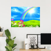 Poster Jardin de la félicité par l'amour guérisseur (Bureau à domicile)