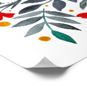 Poster Jardin de l'aquarelle magique Fête des mères (Coin)