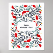 Poster Jardin de l'aquarelle magique Fête des mères (Devant)