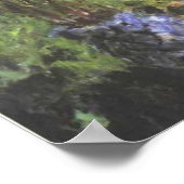 Poster Jardin de l'artiste à Vetheuil - Claude Monet (Coin)