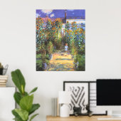 Poster Jardin de l'artiste à Vetheuil - Claude Monet (Bureau à domicile)