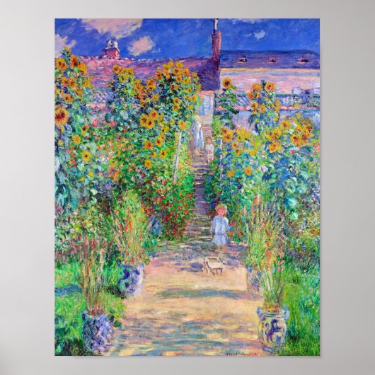 Poster Jardin de l'artiste, Monet (Devant)