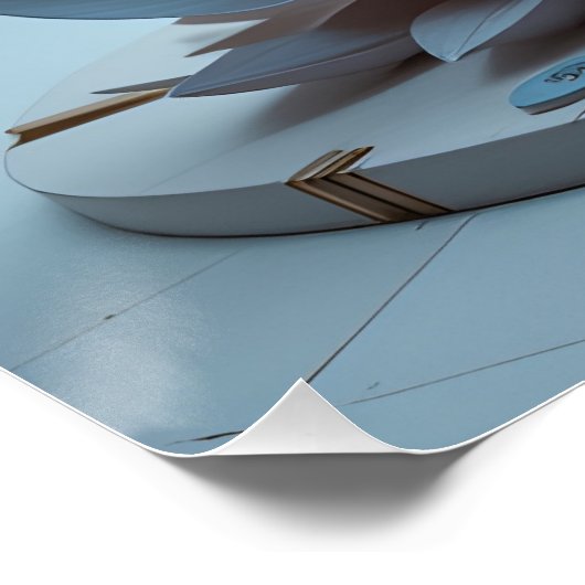 Poster Jardin de Lotus à fleurs d'éther (Coin)