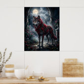 Poster Jardin de minuit de Rose Wolf (Cuisine)
