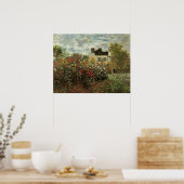 Poster Jardin de Monet à Argenteuil par Claude Monet (Cuisine)