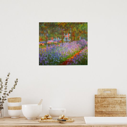Poster Jardin de Monet par Claude Monet (Cuisine)