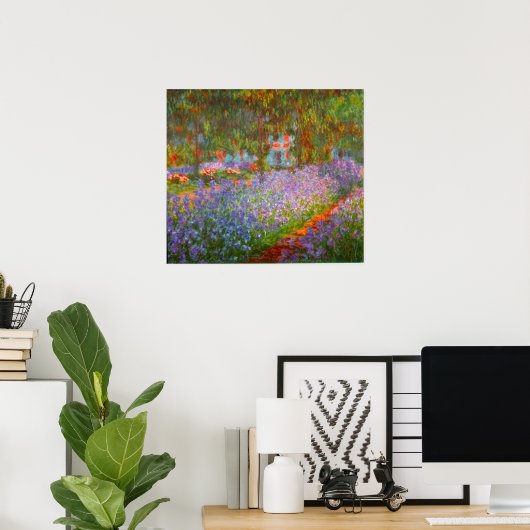 Poster Jardin de Monet par Claude Monet (Bureau à domicile)
