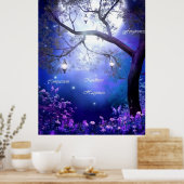 Poster Jardin de mots chuchotant par l'amour guérisseur (Cuisine)