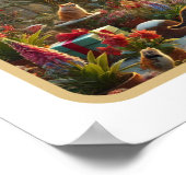 Poster Jardin de Noël enchanté (Coin)