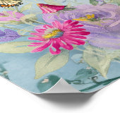 Poster Jardin de papillons Cottagecore (Coin)