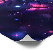 Poster Jardin de papillons nocturnes célestes (Coin)