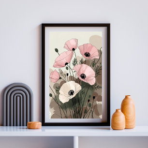 Poster Jardin de Pavots Murmurants