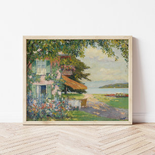 Poster Jardin de printemps à Starnberg Edward Cucuel