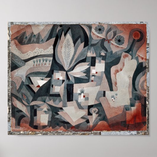 Poster Jardin de refroidisseur sec | Paul Klee | (Devant)