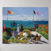 Poster Jardin de Sainte-Adresse | CLAUDE MONET (Devant)