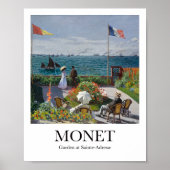 Poster Jardin de Sainte-Adresse par Claude Monet (Devant)
