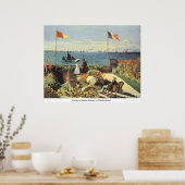 Poster Jardin de Sainte Adresse par Claude Monet (Cuisine)