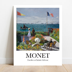 Poster Jardin de Sainte-Adresse par Claude Monet