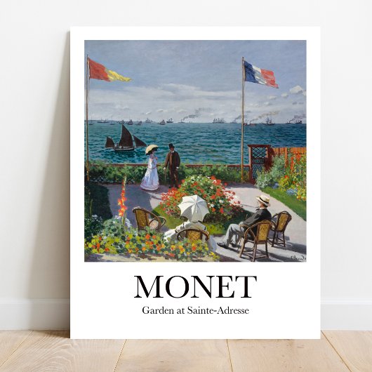 Poster Jardin de Sainte-Adresse par Claude Monet