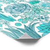Poster Jardin de succulentes (Coin)