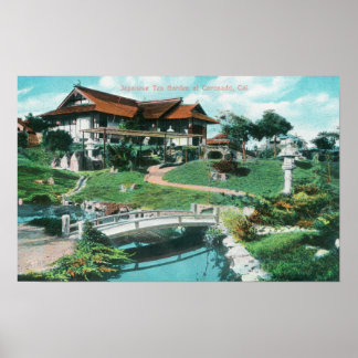 Poster Jardin de thé japonaisCoronado, Californie
