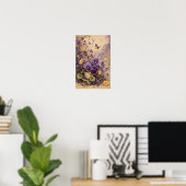 POSTER JARDIN DE THÉ VIOLET AU CLAIR DE LUNE ART (Bureau à domicile)