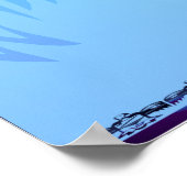 Poster Jardin de tortue courageux (Coin)